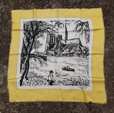 Foulard scarf vintage création art Paris notre dame de paris 
