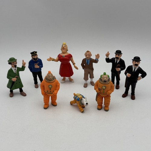 Lot figurines pvc tintin - lot, 9