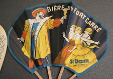 Éventail Publicitaire Tour de France Bière du Fort Carré St DIZIER Pub Brasserie
