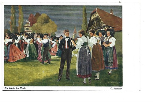 Illustration alsacienne signee - illustration,