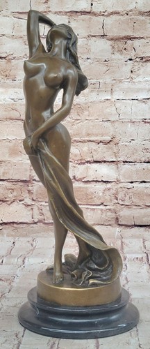 Statue bronze femme nue - en,