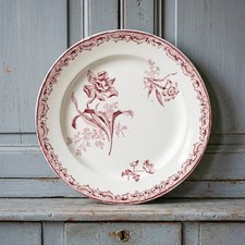 Assiette dessert ancienne - assiette,