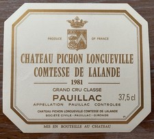 étiquette château pichon - Étiquette,