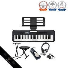 CASIO CT-S300 Stand Chair Headphones Pedal Set 61 Touches Casiotone Keyboard
