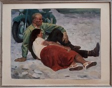 Grand beau tableau xxe - &, -le