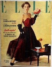 ELLE Magazine n°260 du 20 Novembre 1950 ancienne revue de mode Robes du soir