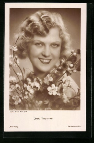 Carte postale actrice gretl - carte,