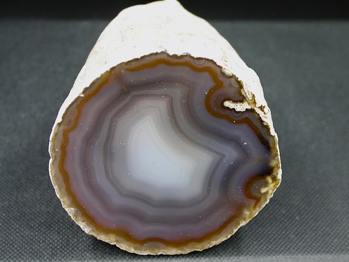 Demi géode agate - demi, d'agate