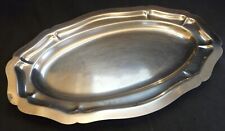 Plat de service inox ovale – 40 x 26,5 cm – Ref 4623C