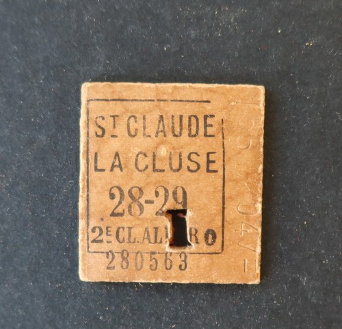 Ancien ticket train plm - train,