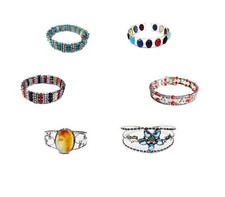 Bracelet réglable en pierres