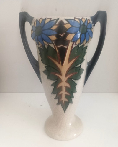 Vase art deco craquelé - deco,