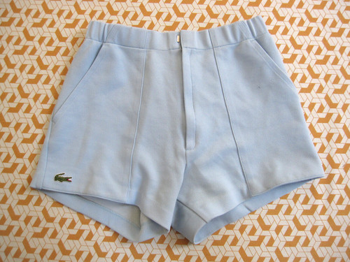 Short lacoste bleu ciel - ciel, 80's