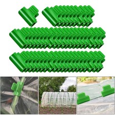 50 Pièces Serre Tuyau Pince Film Rangée Couverture Filet Tunnel Cerceau Clips