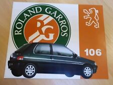 Catalogue Peugeot 106 Roland