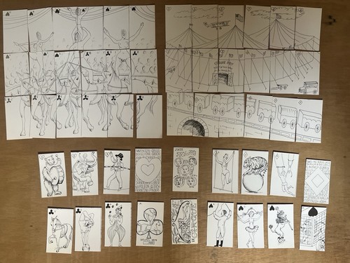 Jeu cartes artiste le - de, d’artiste