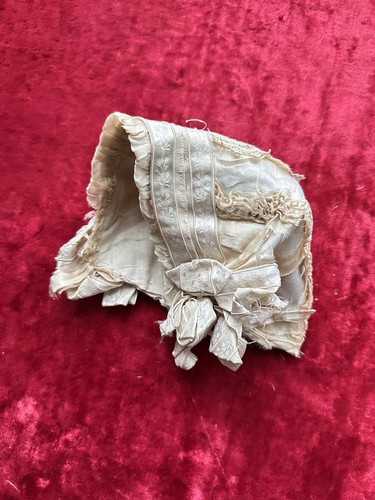 Bonnet ancien ruban soie - ruban, en
