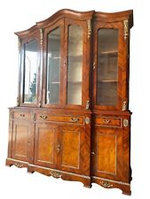 Prestigieuse bibliothèque française de style Louis XV avec incrustations en b...