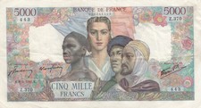 5000 Francs Empire Français -