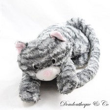 Peluche chat NOUNOURS gris