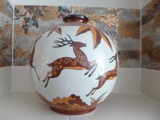 GRAND VASE BOULE LA LOUVIERE KERALOUVE H30CMS