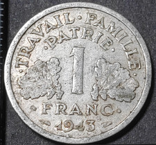 1 franc Bazor 1943 légère
