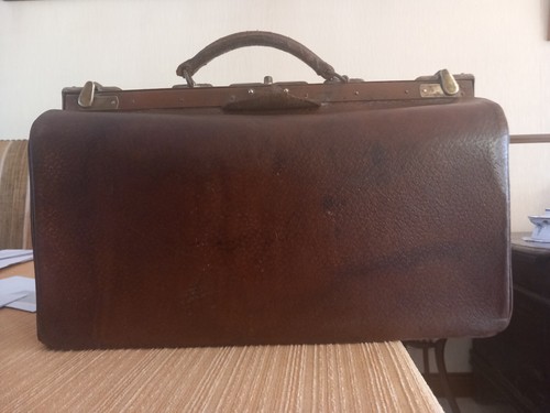 Sac médecin cuir marron - de,