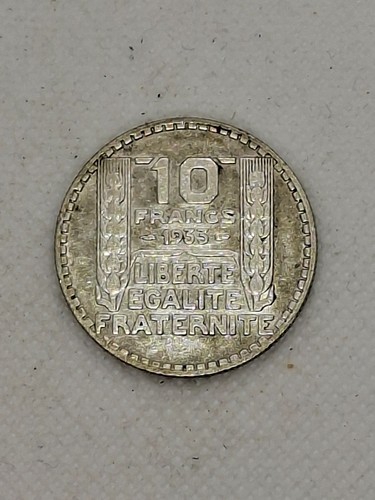 Pièce francs en argent - de, 10