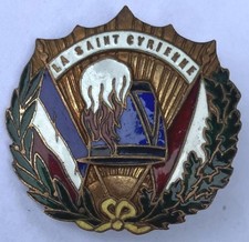 Insigne Association Anciens de Saint Cyr vers 1930 "La Saint Cyrienne"
