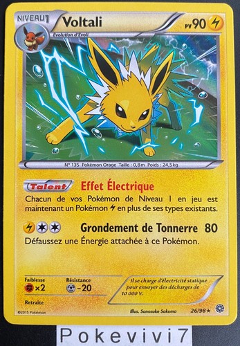 Carte pokemon voltali 98 - carte,