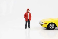 1:18 Figurine Car Répondre À 2 Justin Rouge Veste American Diorama Figurines IV