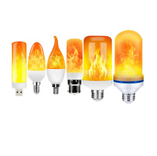 Ampoule LED Flamme Feu Déco Ambiance E12 E14 E27 B22 Lumière Chaude Intérieur