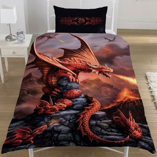 Feu dragon rouge housse - dragon,