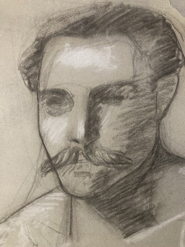 Très beau dessin crayon 1890 - très,