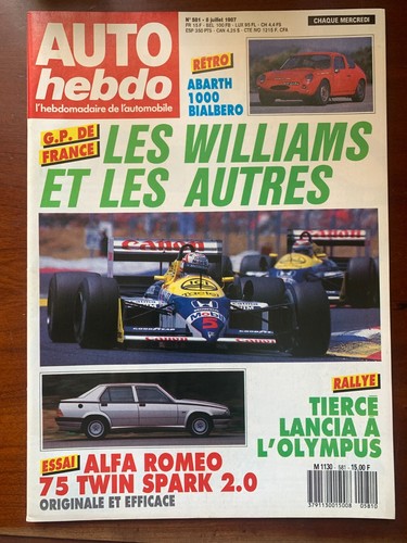 Auto hebdo 1987 - 8/07/1987;, de
