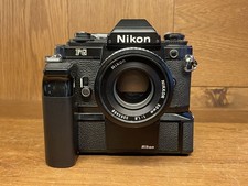 Presque Mint W/MD-14 Nikon FG Noir Caméra à Film Ai-S Nikkor 50mm F/1.8 Crêpe
