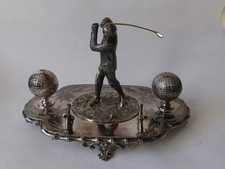 Encrier porte plume golf Art