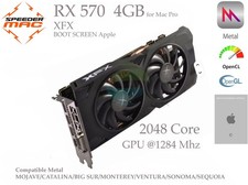  AMD RADEON RX 570  XFX  (Bootscreen) 4GB Ram DDR5  Mac Pro Metal *580
