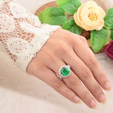 Zambien Émeraude Anneau