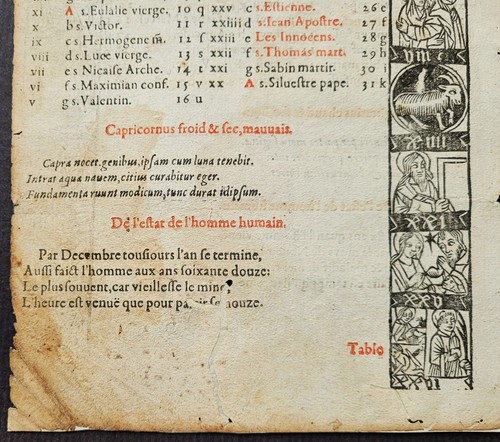 Planche pour calendrier - pour, et
