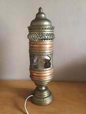 ancienne lanterne lampe orientale Cuivre et laiton