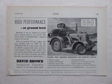 7/1951 PUB TRACTEUR DAVID BROWN TOWING TRACTOR TASKMASTER METEOR NF.11 AD