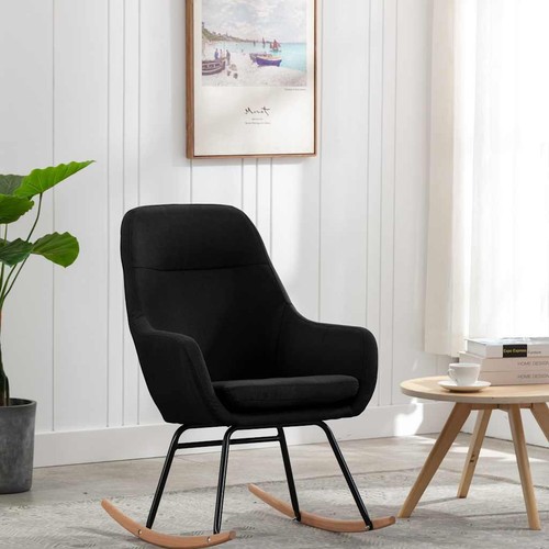 Chaise bascule gris clair - à,