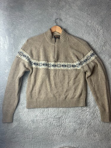 Pull laine woolrich beige - en,