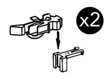 ROCO 2x attelages NEM longs