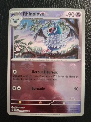 Carte pokémon rhinolove - carte,