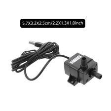  USB 120L / H 5V Mini Aquarium Pompe à eau portable submersible Fish Tank Ultra