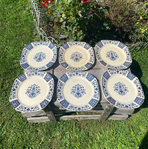 Assiettes plates faience - assiettes,