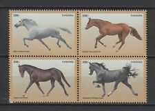 Théme Cheval Chevaux Horses TANZANIE Série 4 Tp Neufs XX MNH