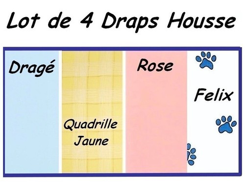 Lot drap housse - lot, bébé